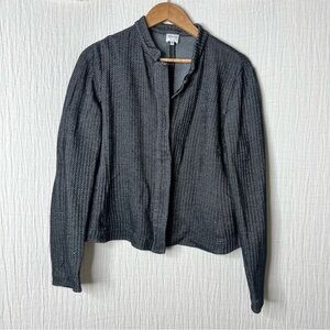 Armani Collezioni: Classic Herringbone Blazer for Timeless Elegance size 16
